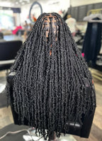 Butterfly Locs Crochet Hair, Pre-Looped Distressed Soft Locs, 62 Locs