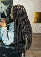 Butterfly Locs Crochet Hair, Pre-Looped Distressed Soft Locs, 62 Locs