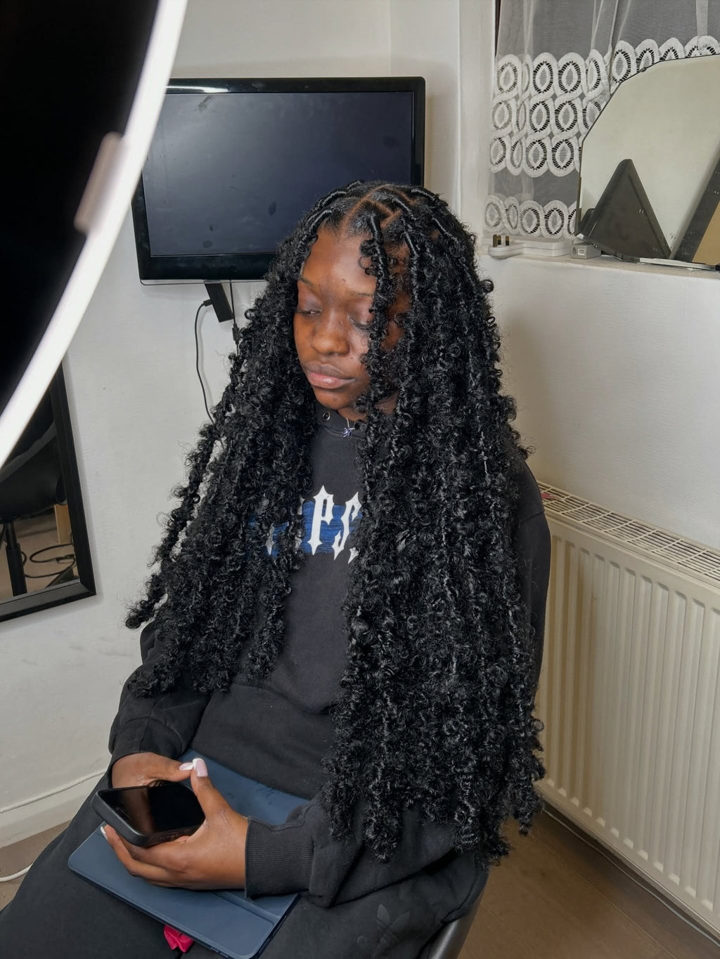 Butterfly Locs Crochet Hair, Pre-Looped Distressed Soft Locs, 62 Locs