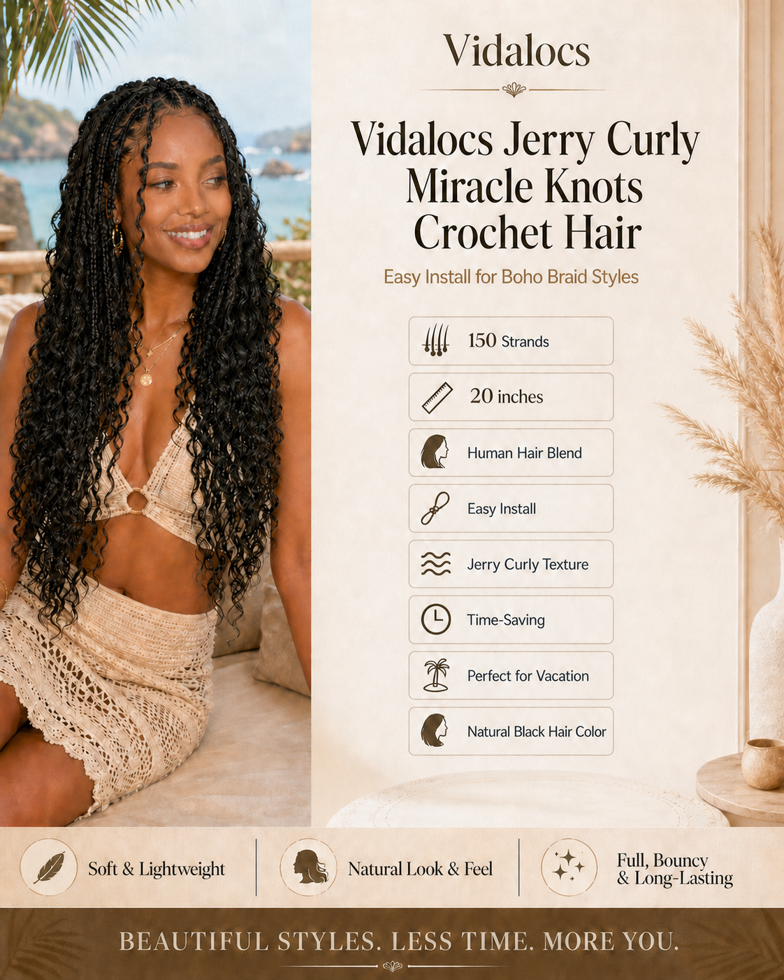 Jerry Curly Miracle Knots 3-Pack Bundle