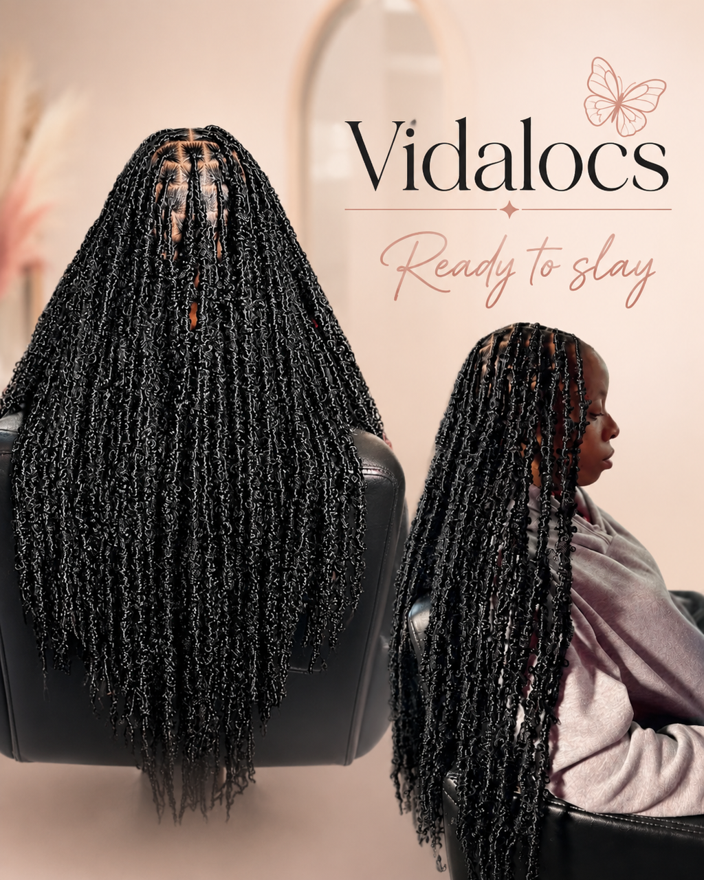 Butterfly Locs Crochet Hair, Pre-Looped Distressed Soft Locs, 62 Locs