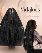 Butterfly Locs Crochet Hair, Pre-Looped Distressed Soft Locs, 62 Locs