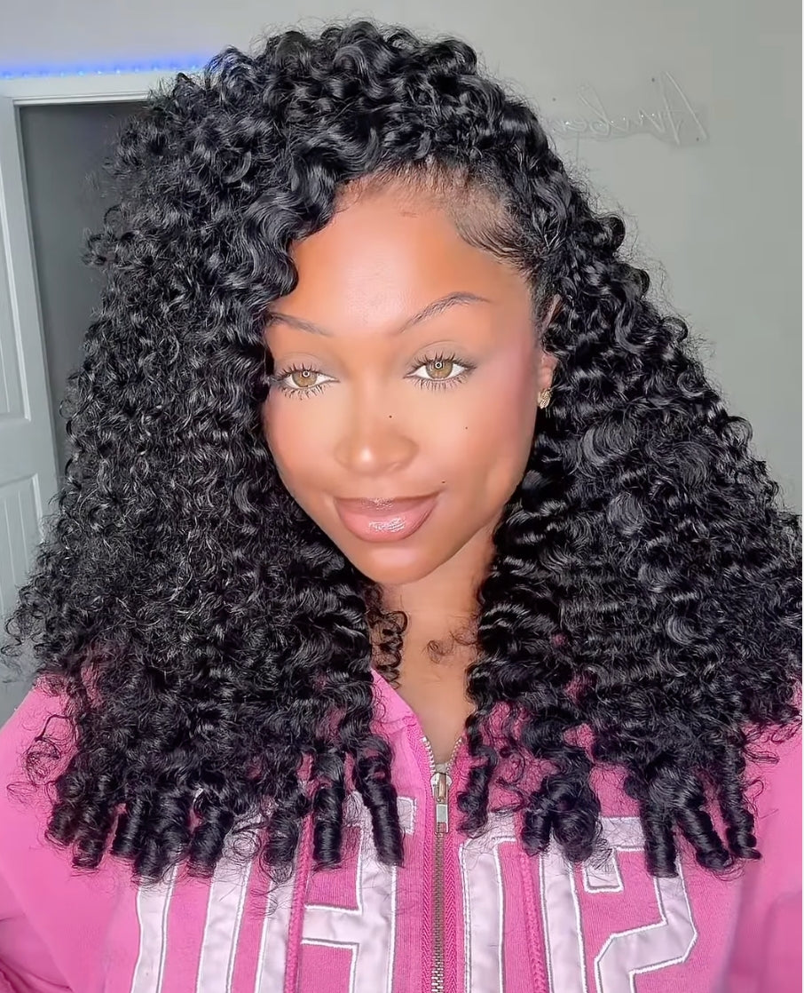 Burmese Curly Crochet for Natural Boho Braids Miracle Knots Bundle ｜Time-Saving Pre-Separated