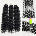 Jerry Curly  Miracle Knots Crochet Hair Easy Install  for Boho Braid Styles